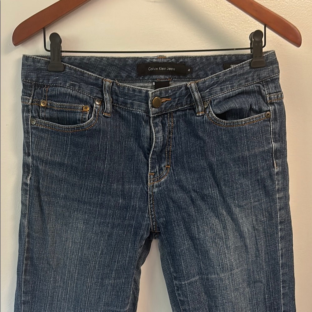 Calvin Klein Women's skinny Blue Jeans sz 10 EUC